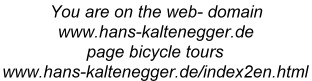 page info bicycle tours